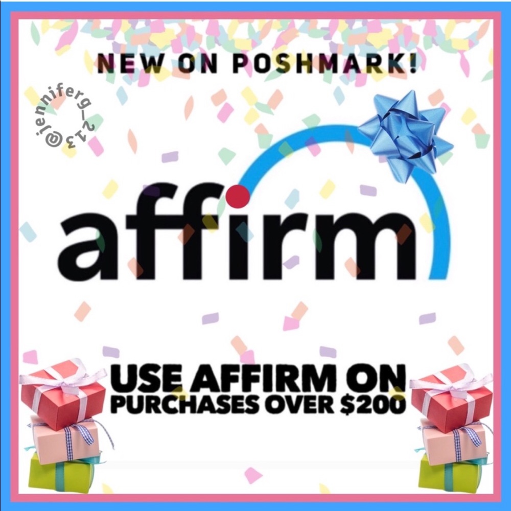 AFFIRM Buy Now Pay Later Now On Poshmark